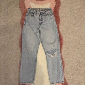 Abercrombie & Fitch Light Blue Straight-Leg Jeans